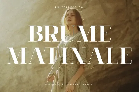 Brume Matinale Serif font