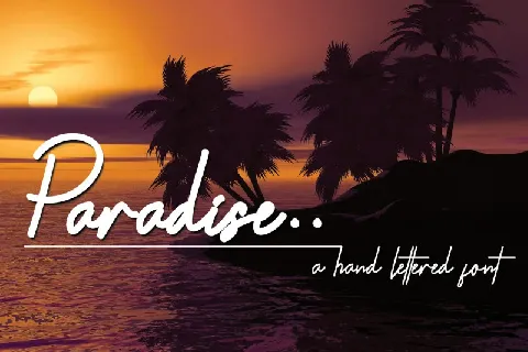 Paradise font