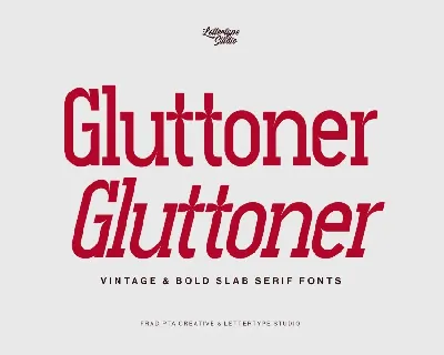 Gluttoner Inktrap DEMO font