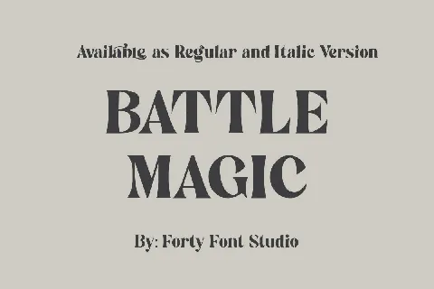 Battle Magic font