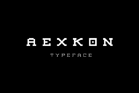 Aexkon Pixel Typeface font
