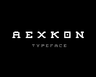 Aexkon Pixel Typeface font