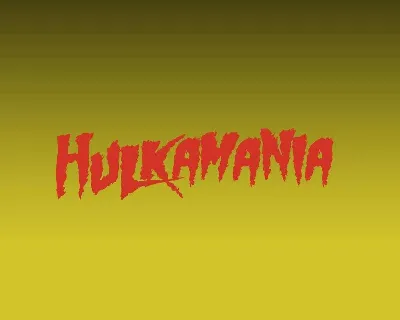 Hulkamania font