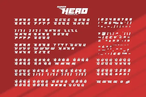 Masked Hero font