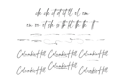 Columbia Hill Demo font