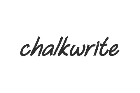 Chalkwrite Demo font