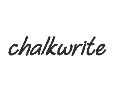 Chalkwrite Demo font