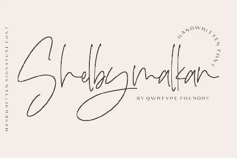 Shelbymalkan font