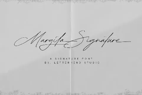 Margita Signature font