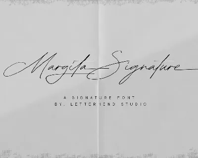 Margita Signature font