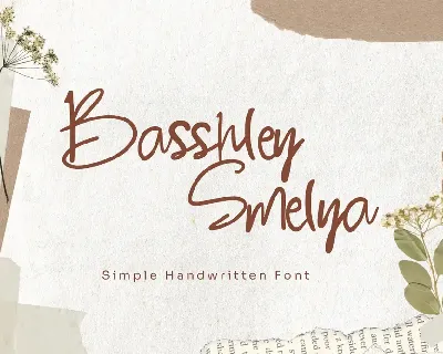 Basshley Smelya font