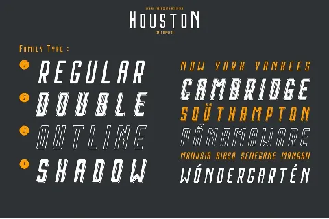 Houston Italic font