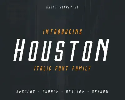 Houston Italic font