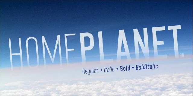 Home Planet BB font