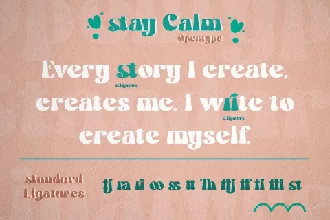 Stay Calm font