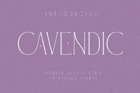 CAVENDIC font