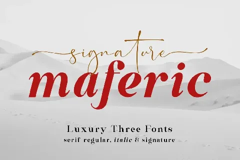 Maferic Signature Duo font