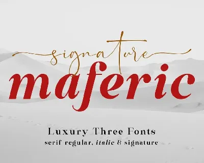 Maferic Signature Duo font