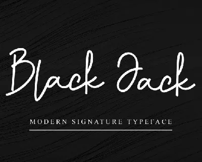 Black Jack Handwritten font