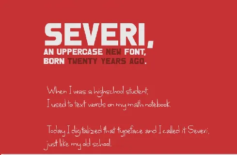 Severi Typeface font