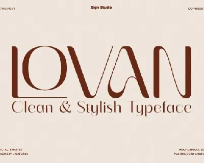 Lovan font