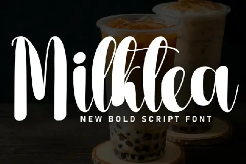 Milktea Script font