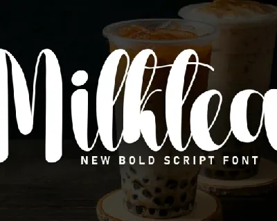 Milktea Script font