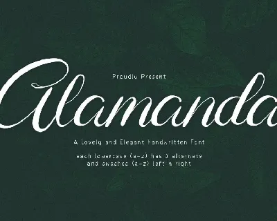 Alamanda font