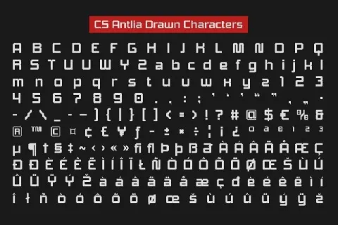 CS Antlia Drawn font