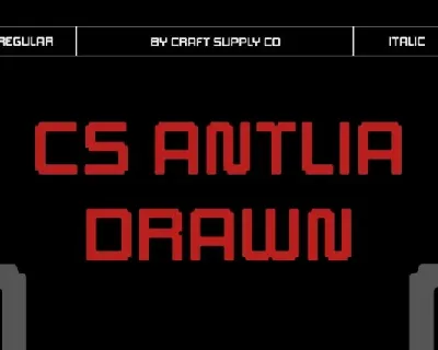 CS Antlia Drawn font