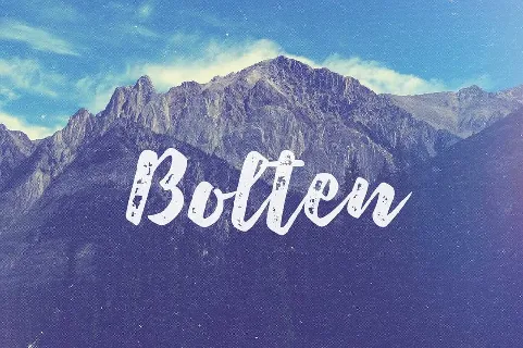 Bolten Typeface Free font