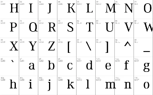 Ethos Serif Free font