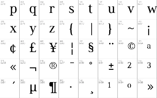 Ethos Serif Free font