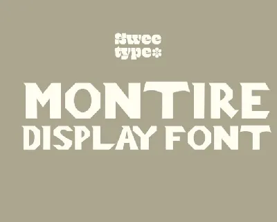 Montire Display font
