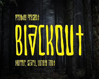 BlackOut-Demo font