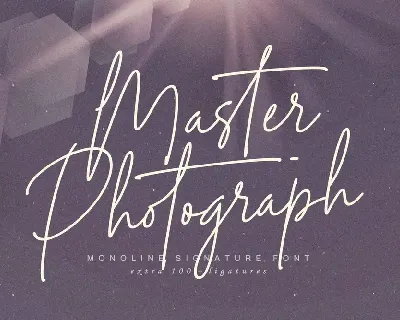 Master Photograph font