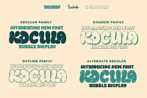 THUROF Trial font