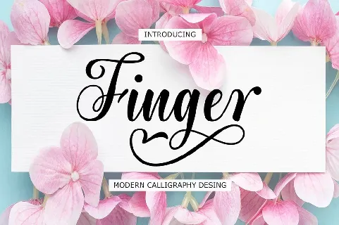 Finger font