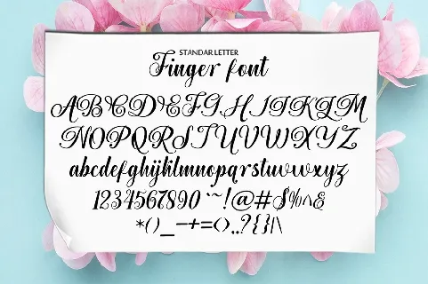 Finger font