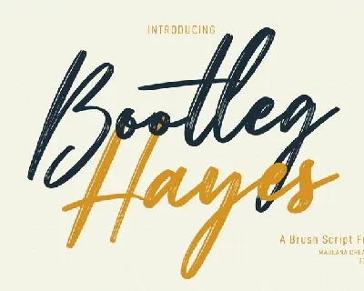 Bootleg Hayes font