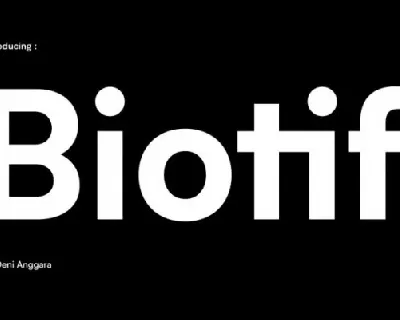Biotif Family font