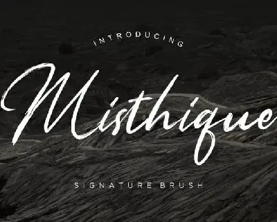 Misthique Brush font