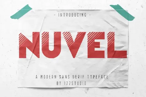 Nuvel â€“ Modern Sans Serif font