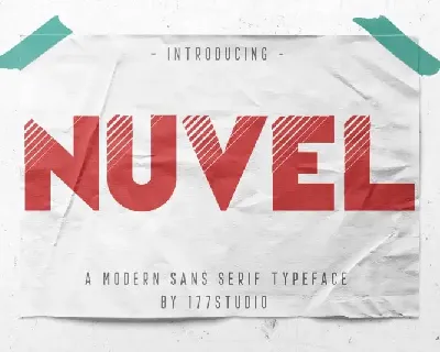 Nuvel â€“ Modern Sans Serif font