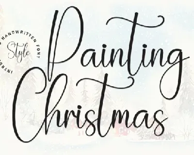 Painting Christmas Script font