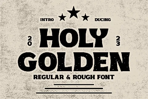 Holy Golden font