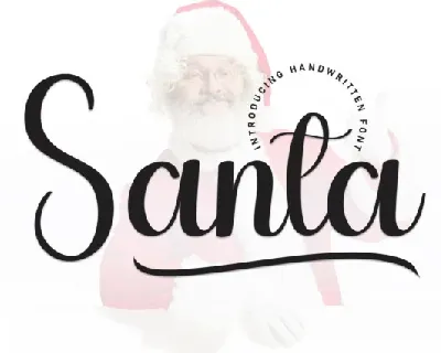 Santa Script font