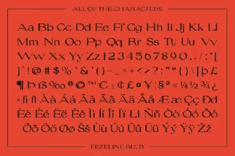 Fezeline Blur font