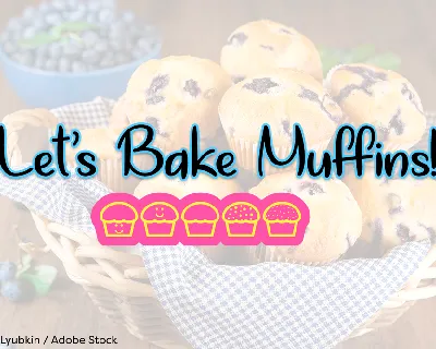 Lets Bake Muffins font