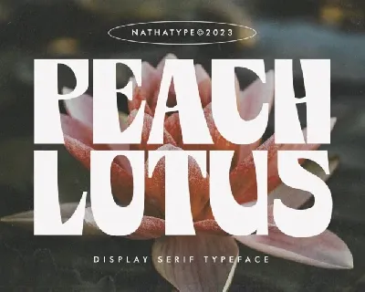 Peach Lotus font